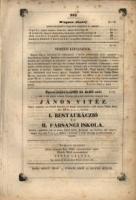 Pesti Divatlap 1843. A János vitéz reklámja